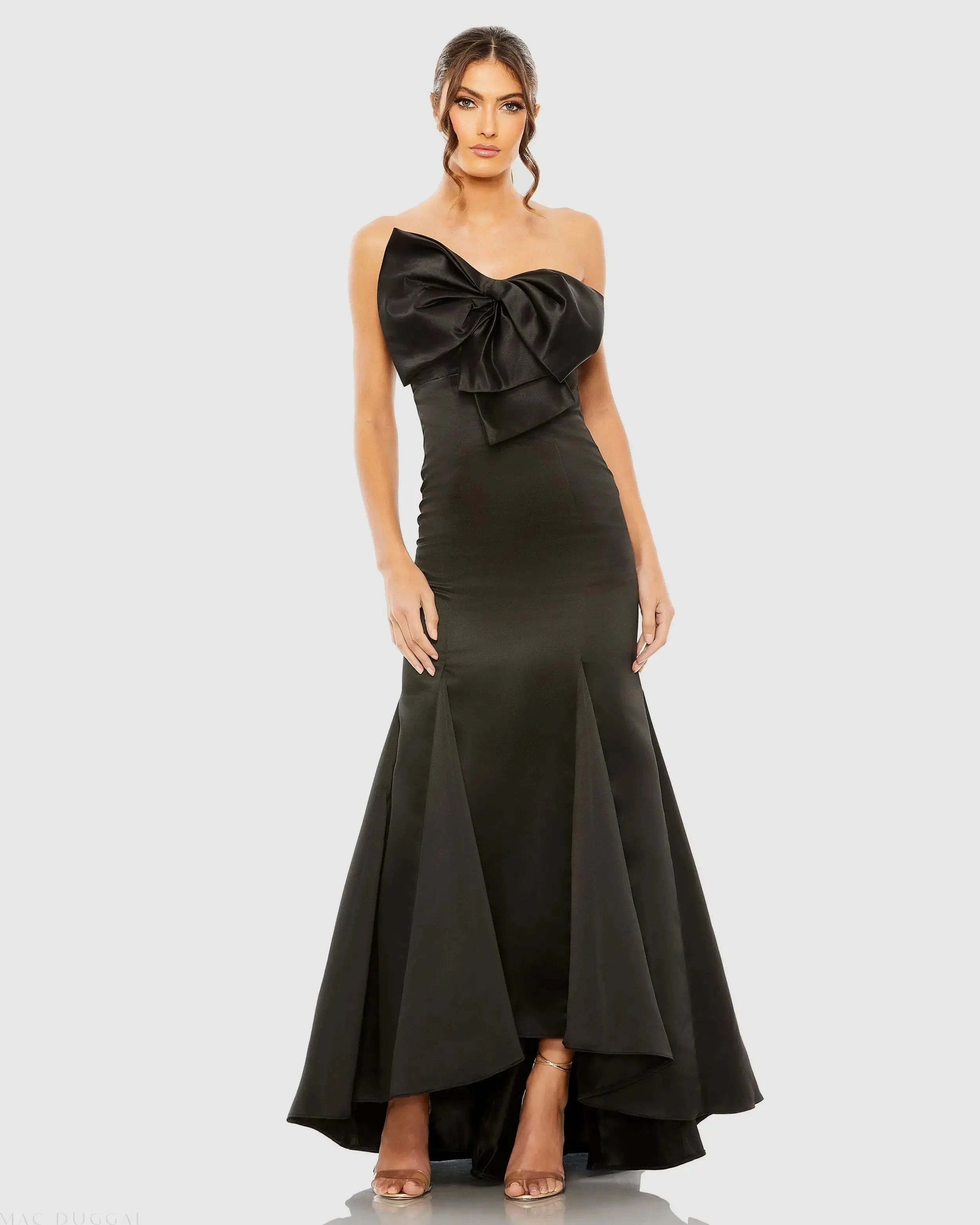 Strapless Bow Mermaid Gown